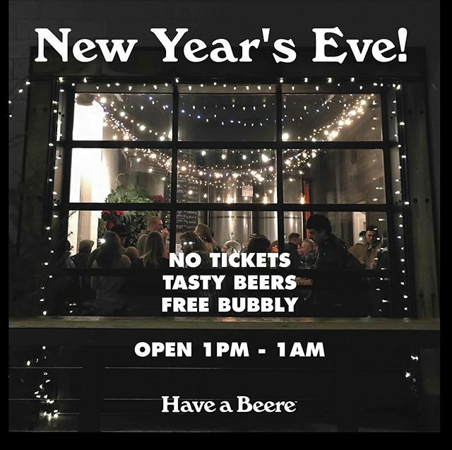 It’s December 31st tomorrow! If buying tickets to NYE events maybe isn’t your thing - don’t worry, we’ve got you sorted. We’ll be open late, no tickets, no cover, no pressure. Just good beer, bubbly at midnight, and casual vibes. 
Swing on by tomorrow, s… ift.tt/2ZF0obv