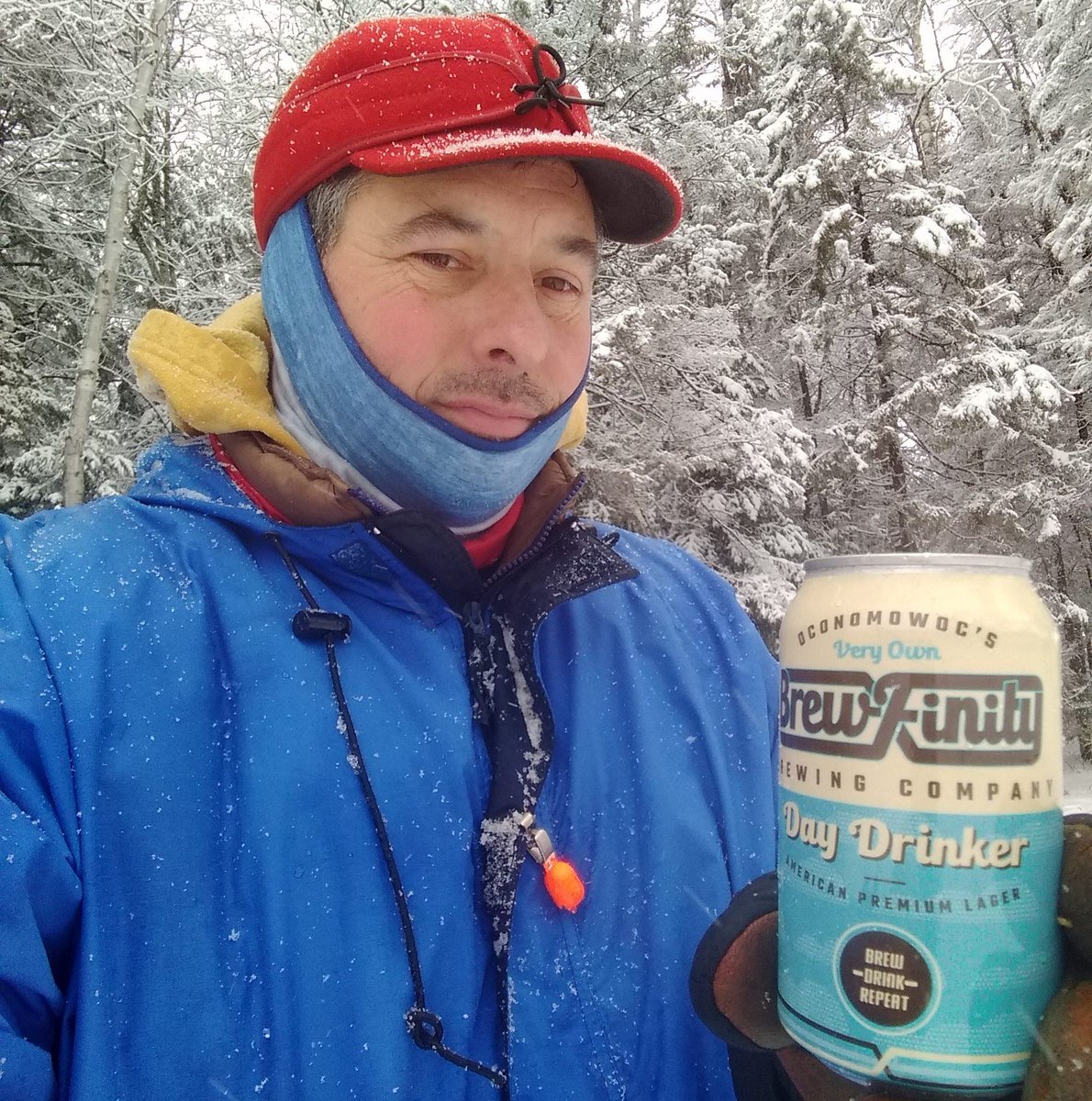 Whether you're choppin' some lumber or enjoying the beauty that #northwoodswisconsin has to offer, nothing quenches your thirst like a #brewfinity #daydrinker 
Drink up my friends! 

#brewdrinkrepeat 
#notacommercialbutshouldbe
Photo creds #buddy