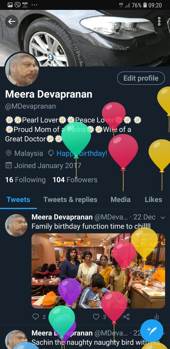 One of the fav thing to see on my special day.....it's nice ...