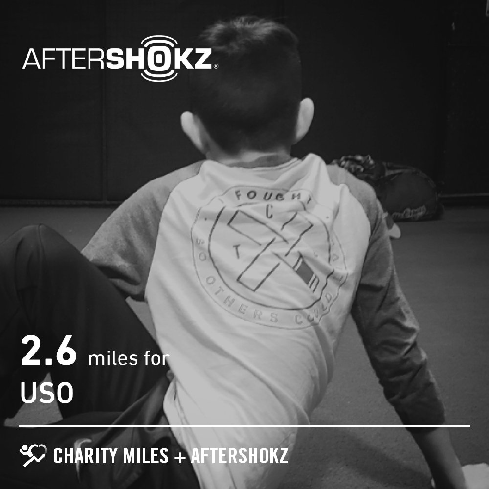 Day #187. Back from Christmas Vaca. Hitting. Back to Throwing Program. 20 min body-weight circuit, then chest workout w/ weights. Feels good to be home.
2.64 @CharityMiles for @the_USO. Thx @Aftershokz for sponsoring me. #ShokzMiles #DisciplineEqualsFreedom #LMC #GetAfterIt