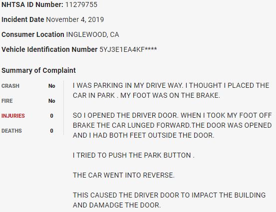 7/ On November 4, 2019, a  $TSLA Model 3 hit a building in what appears to be a sudden unintended acceleration event.  $TSLAQ