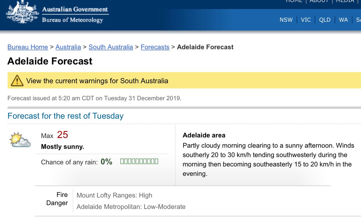 BOM_SA's tweet image. Temperatures are cooler for the south and west today with #Adelaide heading for a top of 25 °C. Don’t forget that UV is still high - UV radiation is not related to how hot or cold it is, you can still get burnt on cool or cloudy days: ow.ly/vTVK30q5KqF #slipslopslap