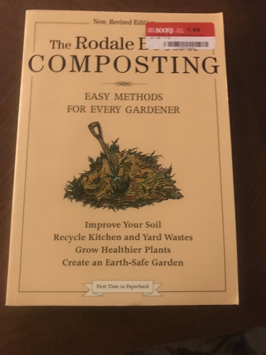CollectedSeedOK's tweet photo. Look what I found at @halfpricebooks! #composting #rodales @RodaleInstitute https://t.co/ad54JMW1Ao