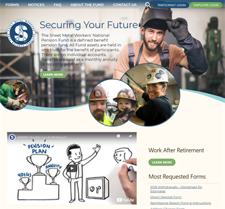 MatrixGroup's tweet photo. Launch days are always great! Check out the website redesign we did for the Sheet Metal Workers' National Pension Fund. Site provides clear info on pension benefits and has a great FAQ section! Check out https://t.co/TBgkTcfi9K #sheetmetalworkers #pension #benefits https://t.co/kd1wNnMd3C