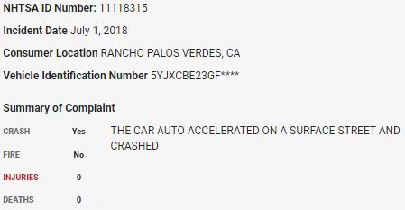 30/ On July 1, 2018, a  $TSLA Model X crashed in what appears to be a sudden unintended acceleration event.  $TSLAQ