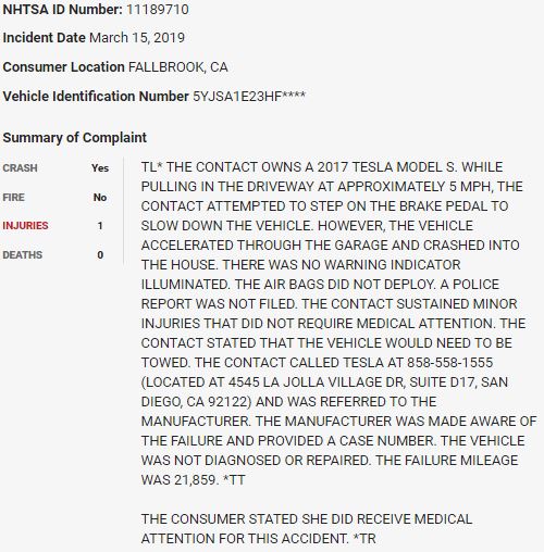 27/ On March 15, 2019, a  $TSLA Model S crashed through a garage and into a house in what appears to be a sudden unintended acceleration event.  $TSLAQ