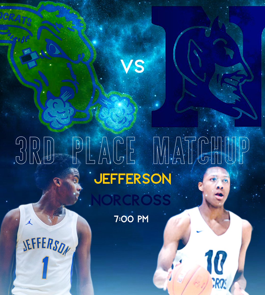 LSInvitational's tweet photo. The Jefferson Democrat’s will take on the Norcross Blue Devils in our Third Place Matchup 👀🔥 Don’t miss this exciting matchup📸 7 pm @ Liberty High School✨#lsi24 https://t.co/c5cnPk2Pff