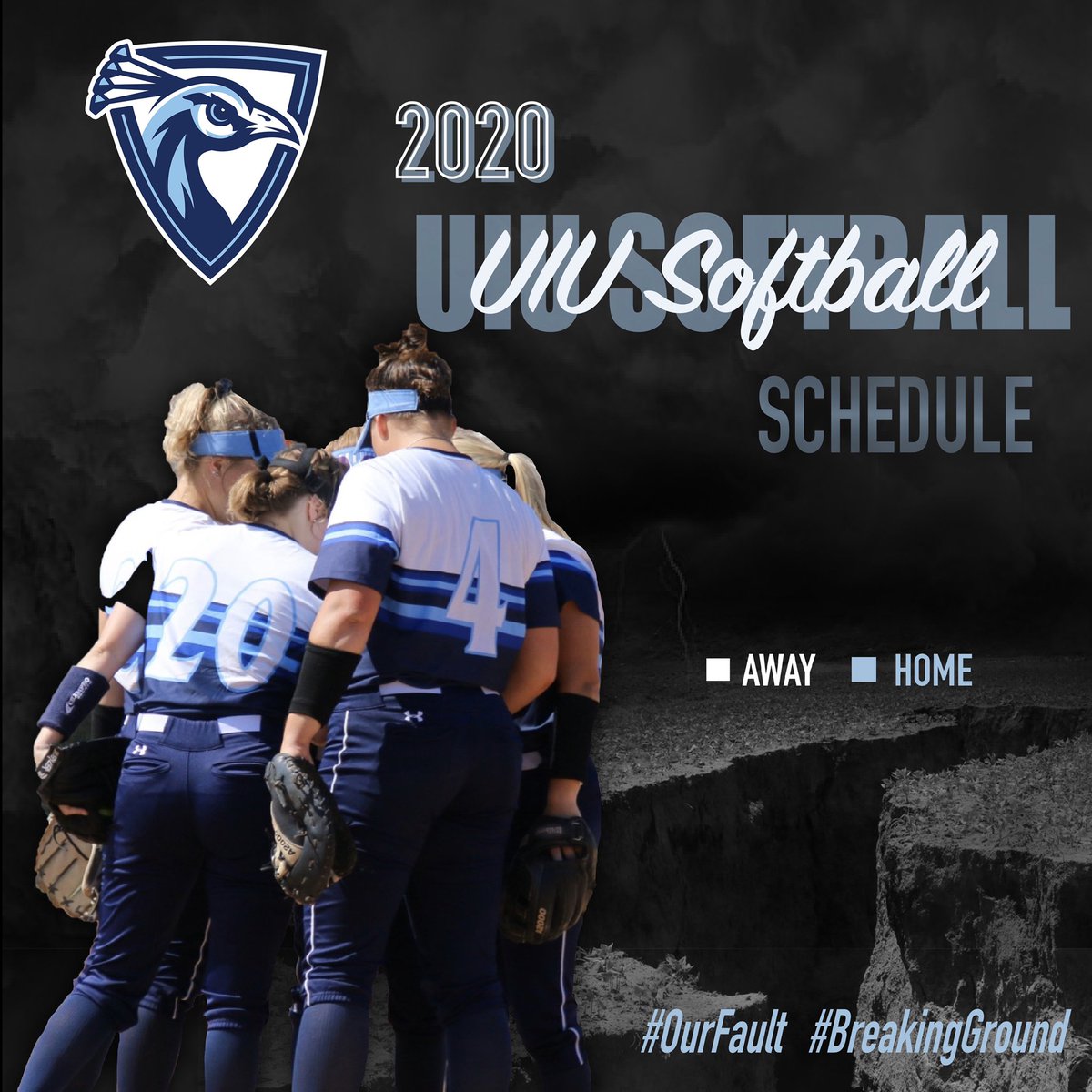UIU_Softball's tweet photo. As 2019 comes to an end, we can’t help but get excited about what 2020 will bring! Check out our full 2020 schedule!! 🗓🥎🦚

 #OurFault #BreakingGround #FeathersUp #NSICsb https://t.co/TAAKxn2ooN