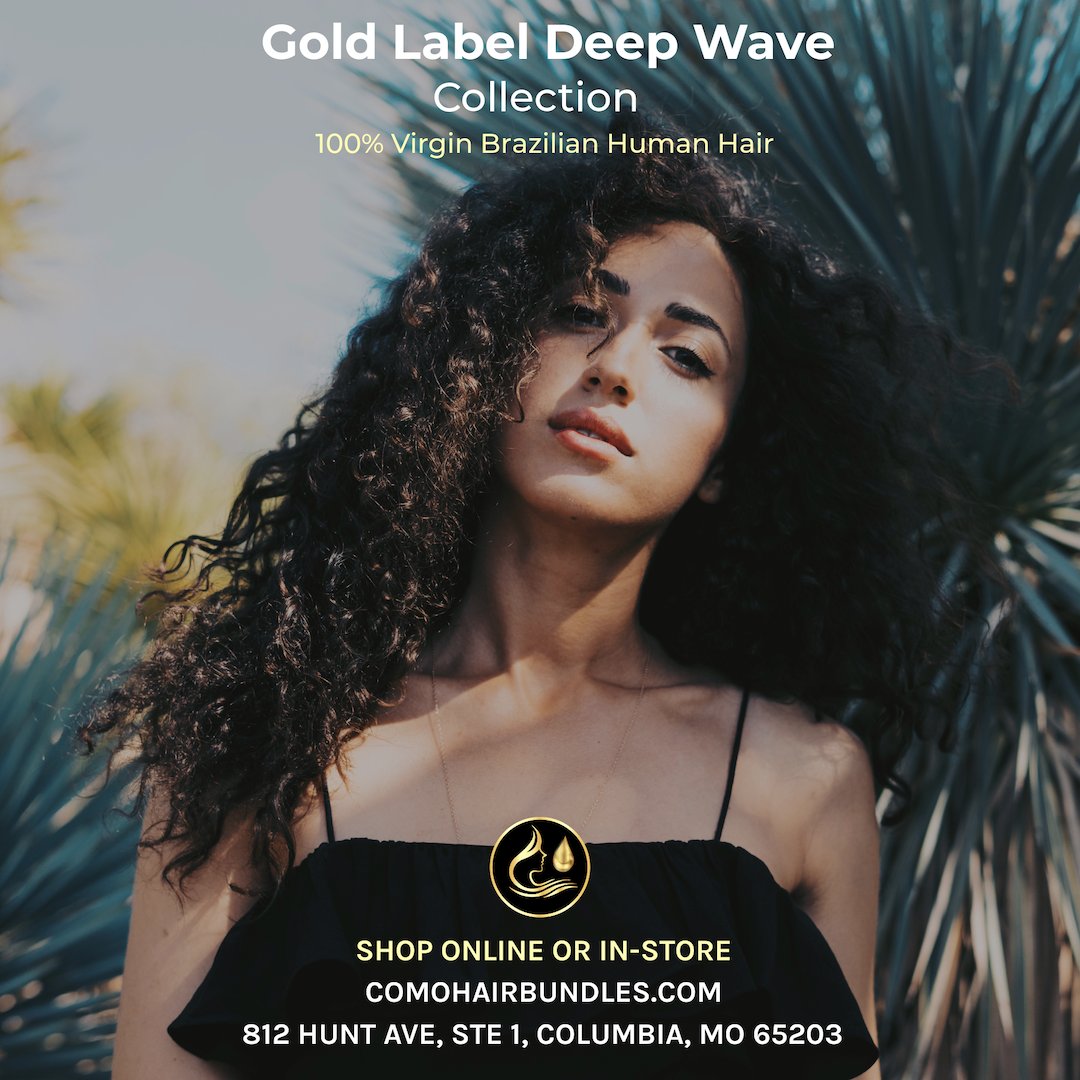 CoMoHair's tweet photo. CoMo Gold Label 🔥 Deep Wave Hair Extensions. The highest quality 😍 100% Virgin Brazilian human hair.

Shop Extensions:
https://t.co/LvoOY6OXNl

Shop Bundle Deal:
https://t.co/CpvJKk35dy

Our store is located at 812 Hunt Avenue, Suite 1, Columbia, MO 65203. https://t.co/mQ9HSy6y4O