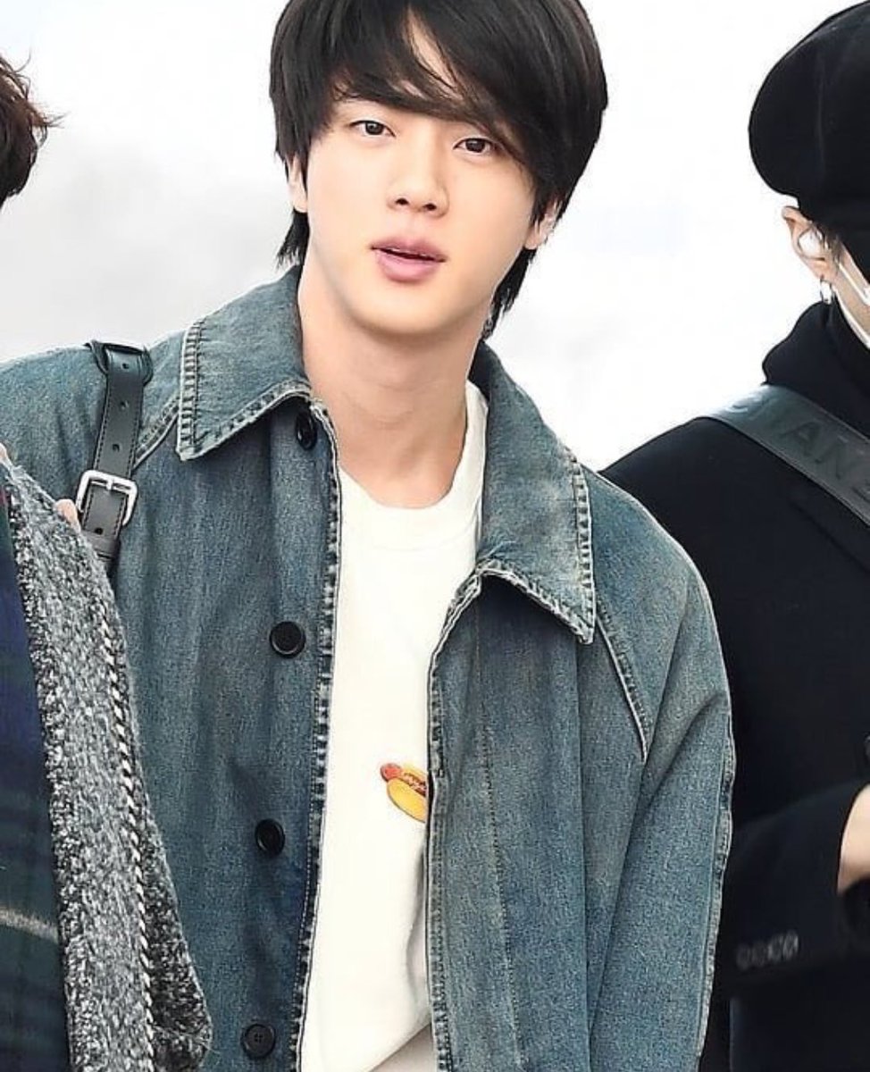 Just Jin at the airport. That’s all. No big deal. @BTS_twt #perfectiondefined