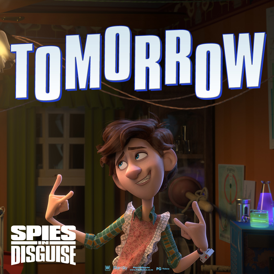 He's here to save the world. TOMORROW meet Walter when SPIES IN DISGUISE opens in cinemas! Don't miss out and book your tickets today foxmovies.co.nz/spies-in-disgu…