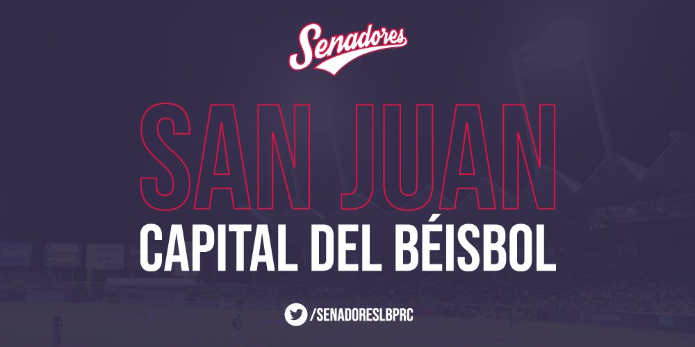SenadoresLBPRC's tweet photo. San Juan volverá a ser la #CapitalDelBéisbol https://t.co/jpy8iQxmMQ