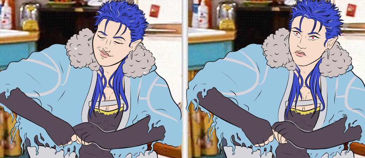 hollowmerchant's tweet photo. #fgo #FateGrandOrder when ur just vibin &amp; hear that Scathach got summoned https://t.co/tGfC3iLUcf