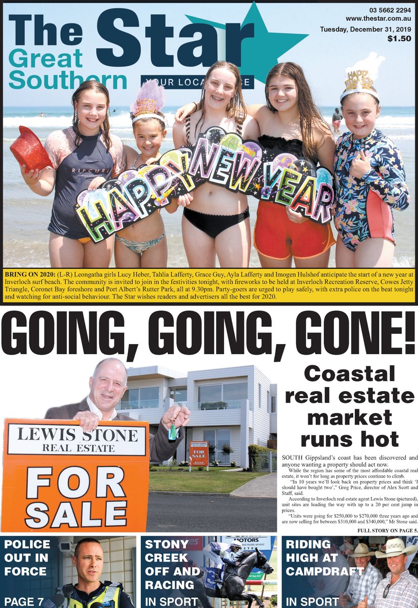 Coastal real estate in demand in South Gippsland. Read more in today's <a href="/tgsstar/">The Great Southern Star</a>