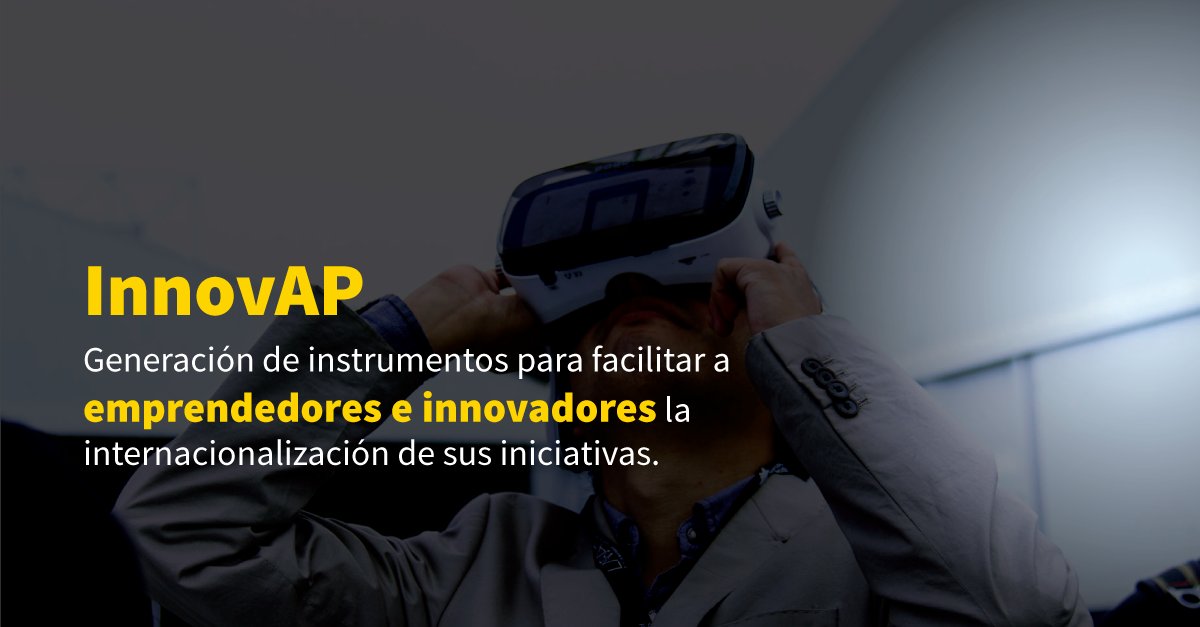 A_delPacifico's tweet photo. Las agencias de los países de #AlianzaDelPacífico vinculadas con #InnovAP han generado diversos instrumentos para facilitar a emprendedores e innovadores la internacionalización de sus iniciativas. #innovaciónAP https://t.co/Wgtu8avVfK