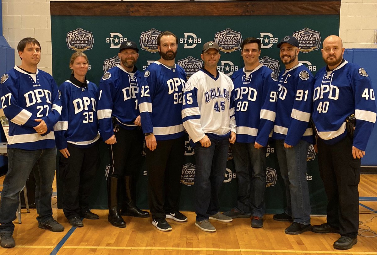 DPDhockey's tweet photo. Thank you @DallasStars, @DS_Foundation, and @SPSCC1600 for having us for the Winter Classic Holiday Party! #GoStars #NHL #WinterClassic #BadgesOnTheBlueLine https://t.co/6tovTDm1Bz