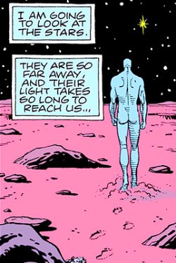 hawkestrel's tweet photo. Quoting #alanmoore and #drmanhattan Remember the future is Boomer, the future is us. https://t.co/CEJ8ZZIr33