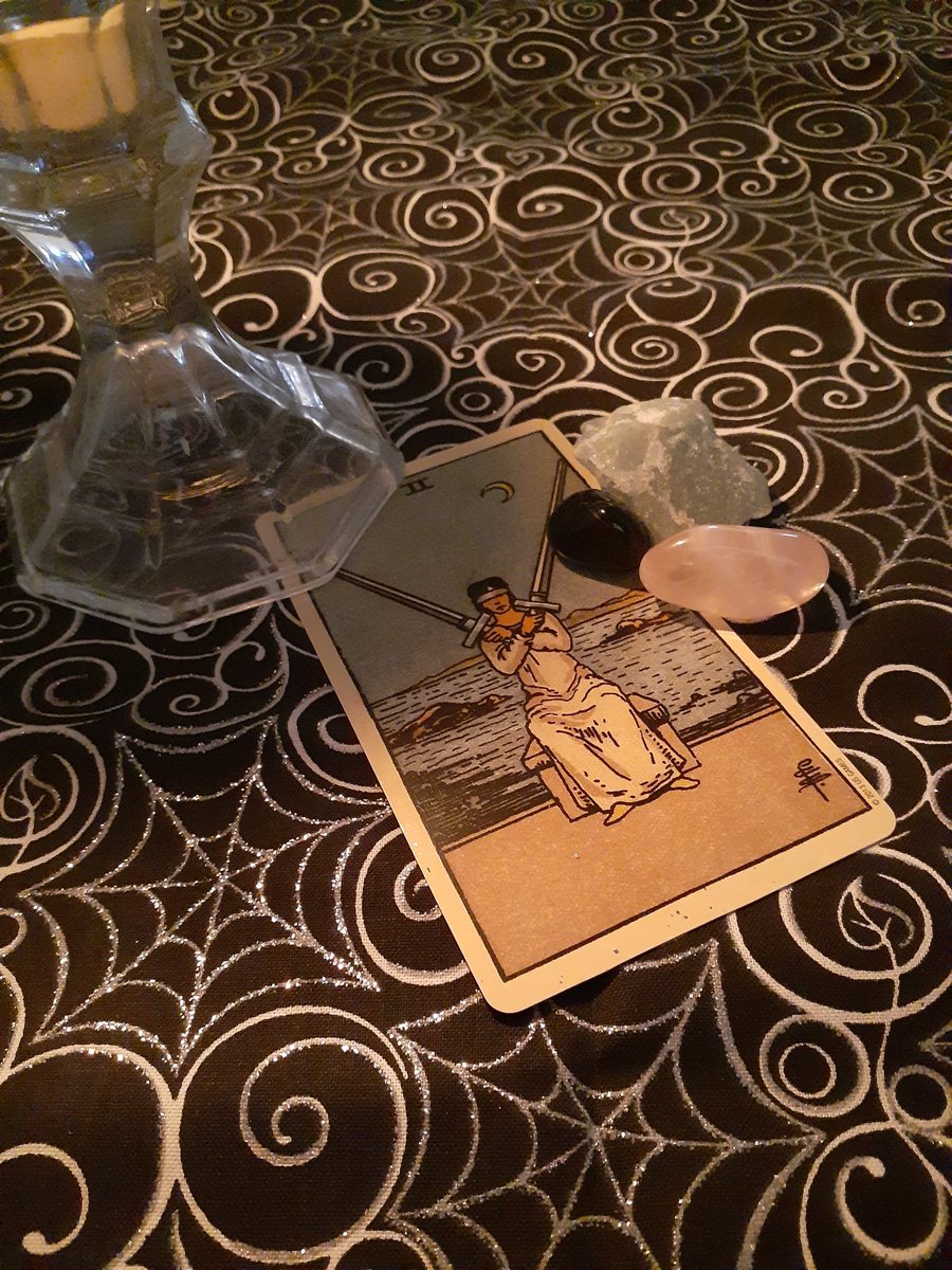 Card of the day from the Smith-Waite Centennial #tarot is the 2 of Swords. Lots of decisions to make today, and some of them don't have a right or a wrong path. This is why I need Divine Pathways on <a href="/3ofcupstv/">3 of Cups Divine Arts</a>!