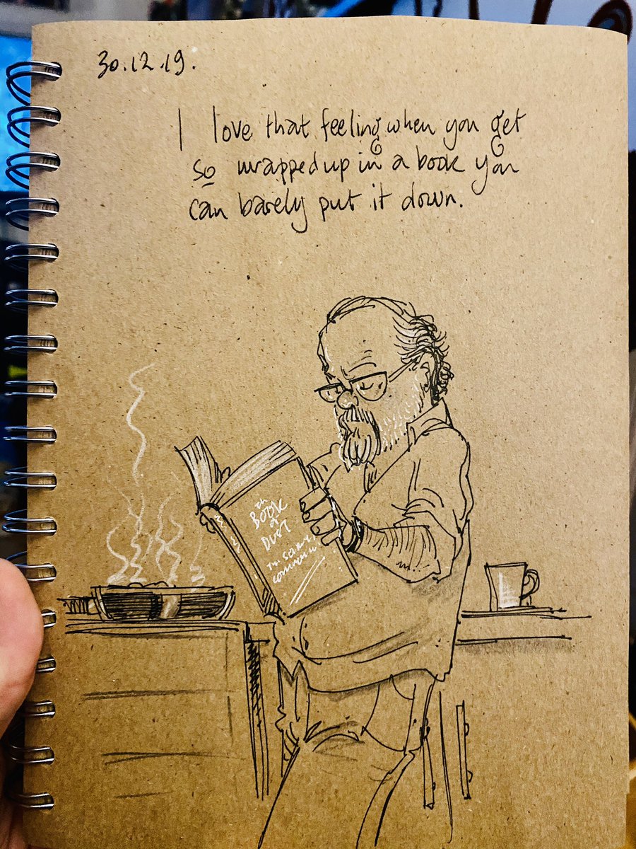 Currently devouring book 2 of the Book of Dust trilogy by @PhilipPullman: The Secret Commonwealth. So, so good. #doodleaday #widowerlife #lostinabook