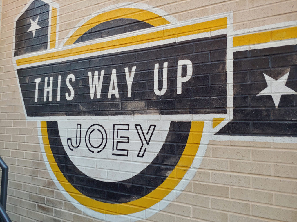 EverlongCreativ's tweet photo. Quick addition to an existing wayfinding graphic last week. @joeyhalcyon is a yoga studio opening in early 2020 and I can't wait to check it out!
#visithalcyon #mural #muralist #lettering #handpainted #yogastudio #logo #atlantaartist https://t.co/6SEfmPHEf4