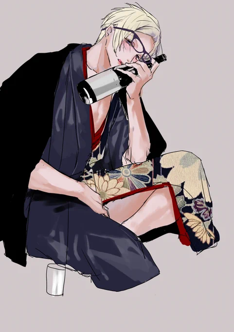 今年の終わりに羽目を外す古市左京くんの過去絵 
