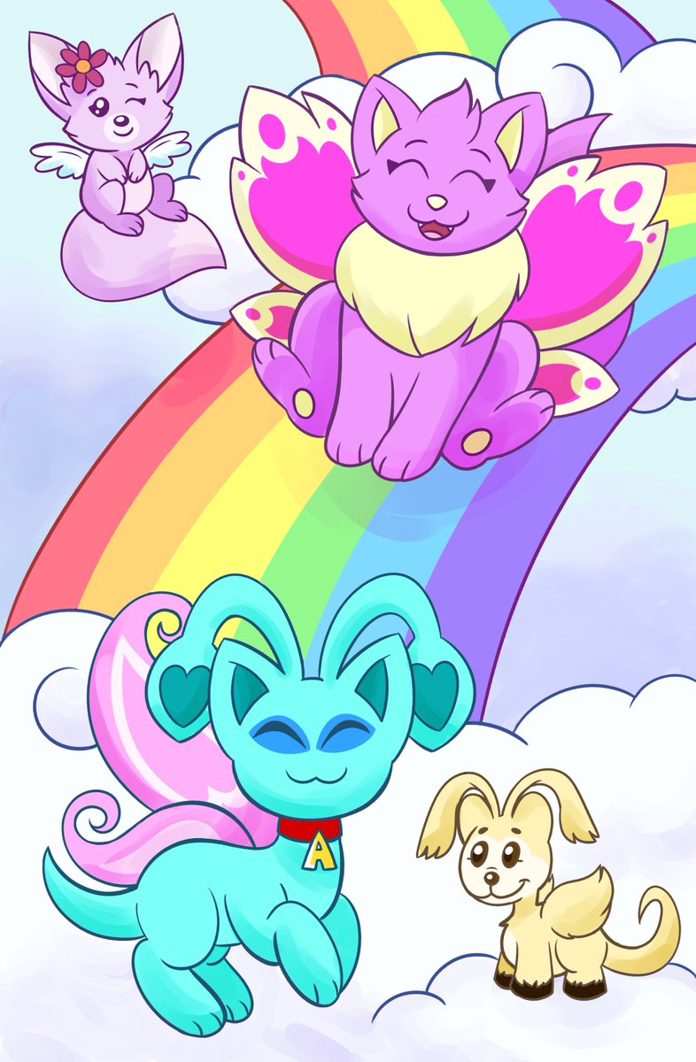 Here's my piece for the <a href="/Neo_Adventures/">Neopian Adventures Zine</a> Zine! I got to draw 2 of my fave faerie #neopets hanging around old Faerieland!
I'm super happy that we all came together to finish this zine and I got to work alongside a ton of fantastic artists!
zine link: shadybug.itch.io/neopian-advent…