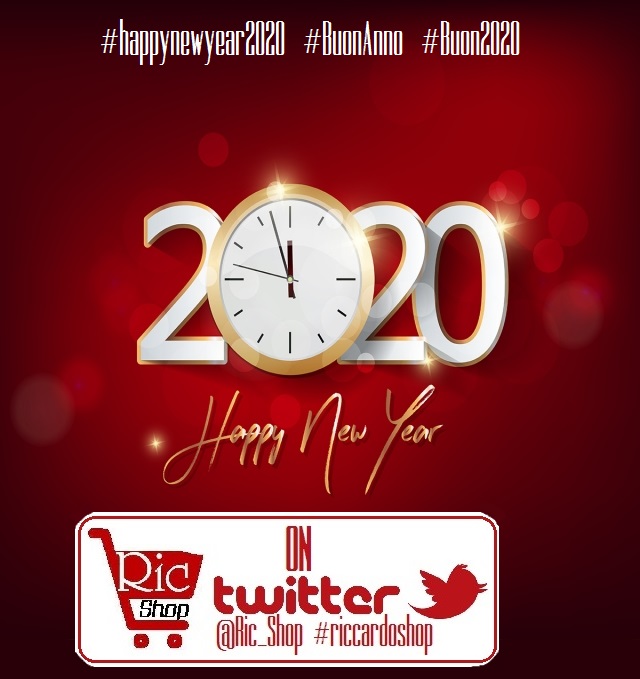 Ric_Shop's tweet photo. #happynewyear2020 #BuonAnno #Buon2020 TANTI AUGURI a voi #follower  di #riccardoshop per un nuovo anno ricco di #Emozioni https://t.co/BSfz0P5UHM