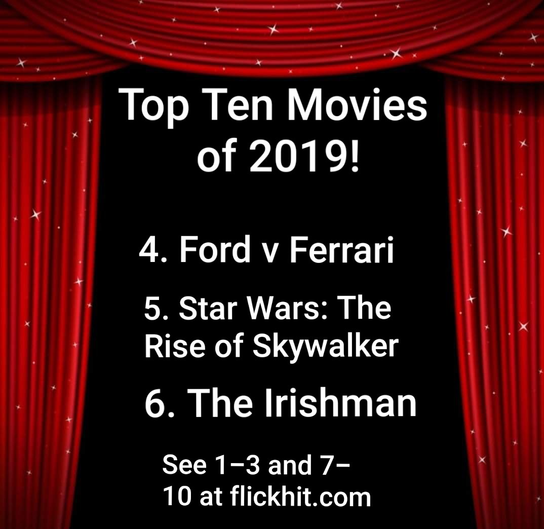 FlickHit's tweet image. Check out my Top 10 movies of 2019, as well as those of close friends! Follow the link to our post---&amp;gt;&amp;gt; flickhit.com/2019/12/flick-… &amp;lt;--- #moviereviews #movies #movie #film #films 
Did any of our picks make your list?