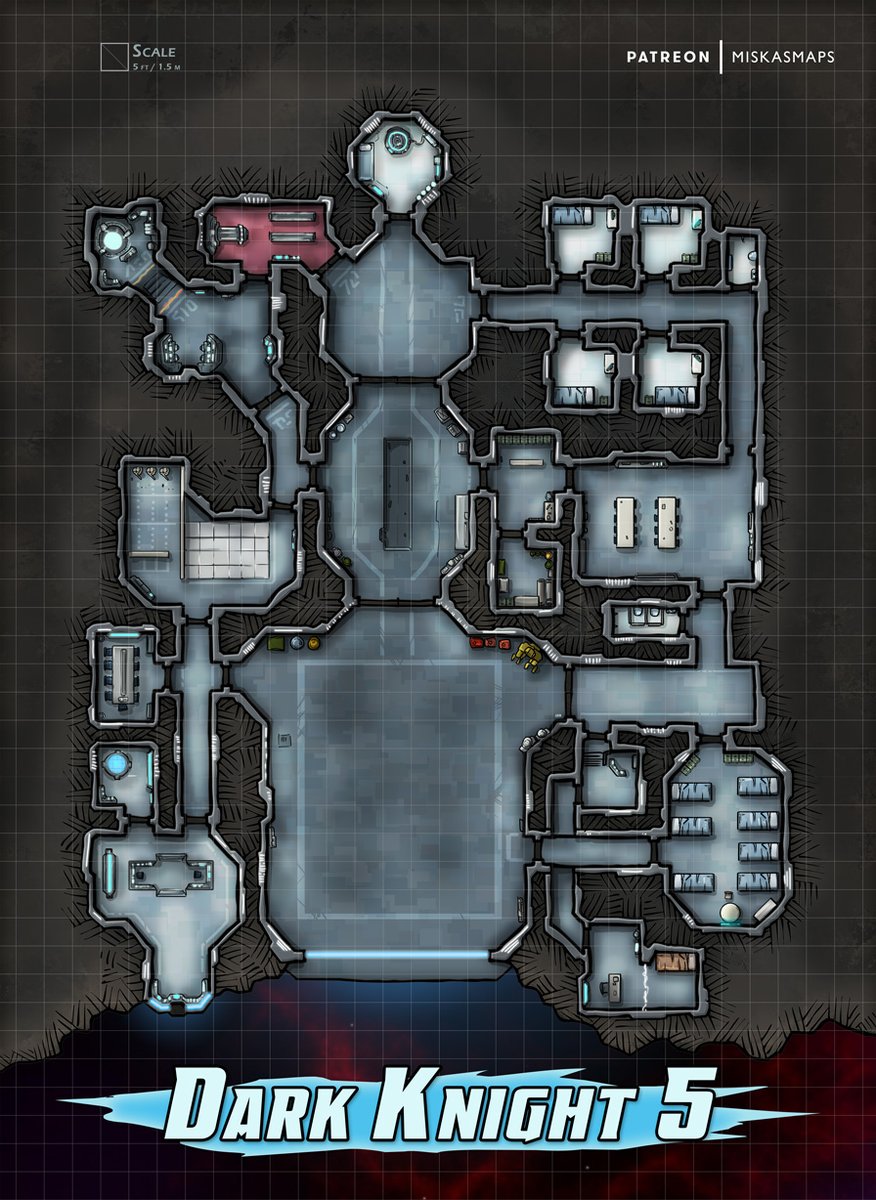 MiskasMaps's tweet photo. Here's a preview of my latest map on Patreon (coming soon on my website). It is a small outpost built on the side of a fairly large asteroid.
#travellerrpg #starfinder #sw5e #starwarsrpg #edgeoftheempire #forceanddestiny #ageofrebellion #aeontrinity https://t.co/hIeAYqohaa