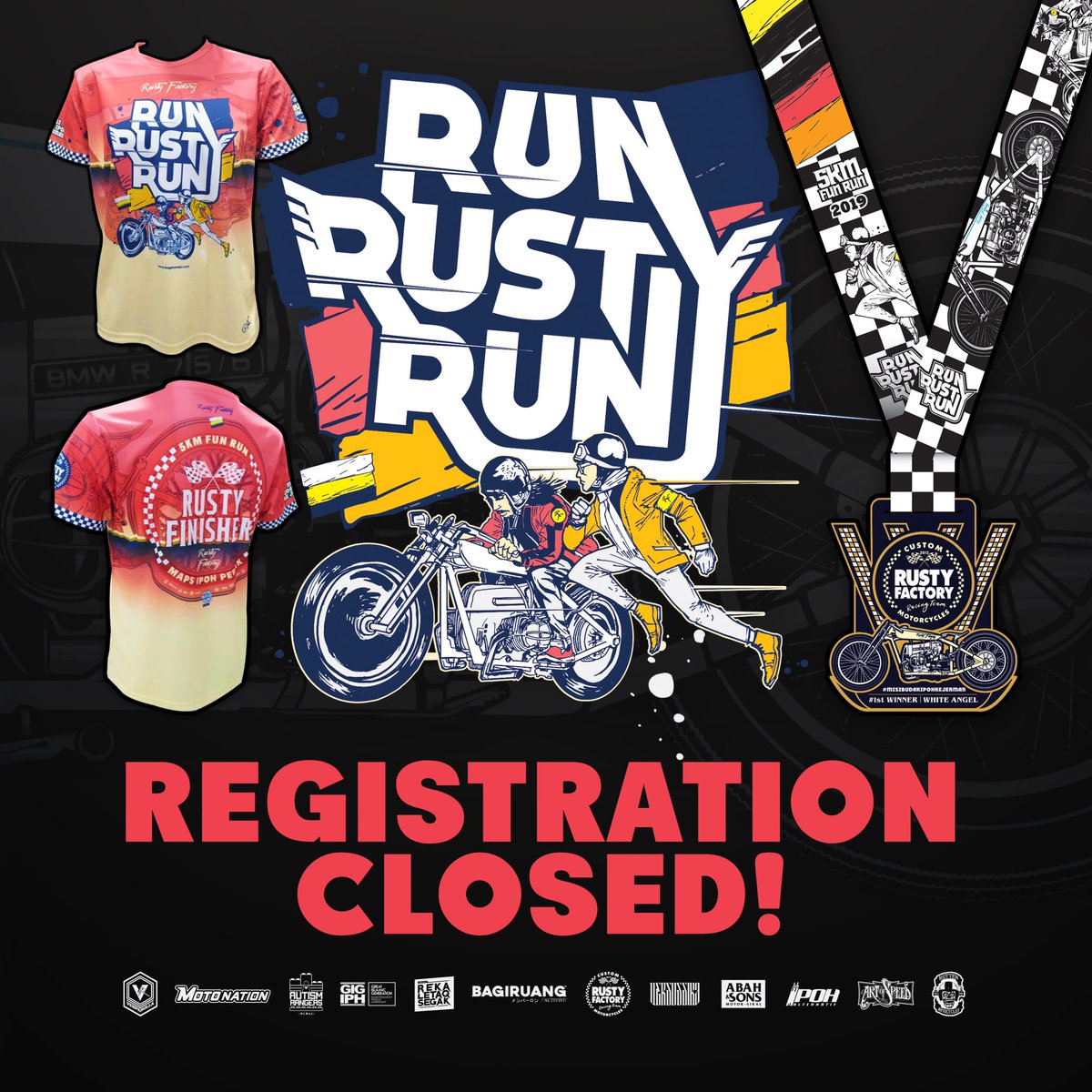 bagirunclub's tweet photo. Secara rasminya pendaftaran untuk #runrustyrun telah ditutup. Berikut adalah tarikh pengambilan race kit. Jumpa nanti ya. Terima kasih kepada yang menyokong. ๐ @MohKeIpoh @iloveyouIPOH @ipohechomy
โโโโโโโโโโโโโโ-
#ipoh #perak #ipohcityawesome #run #mohkeipoh #5kmrun #perakpower https://t.co/YVsxUfA0LC