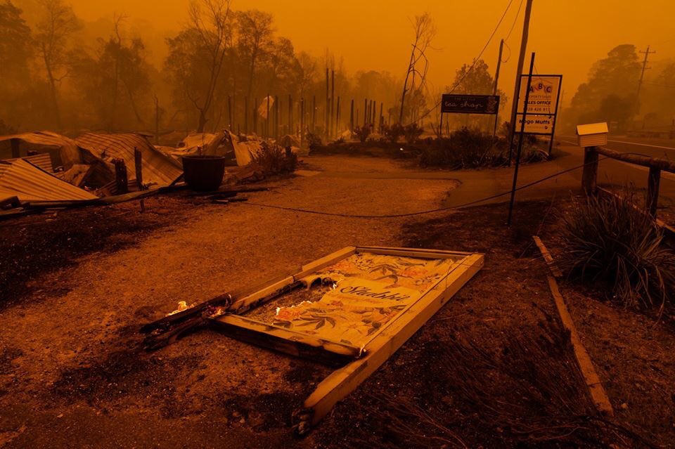 ellier194's tweet photo. i know i’ve been posting a lot about the fires but this is devastating...photos from the main street of mogo https://t.co/YCWxN8wDFS