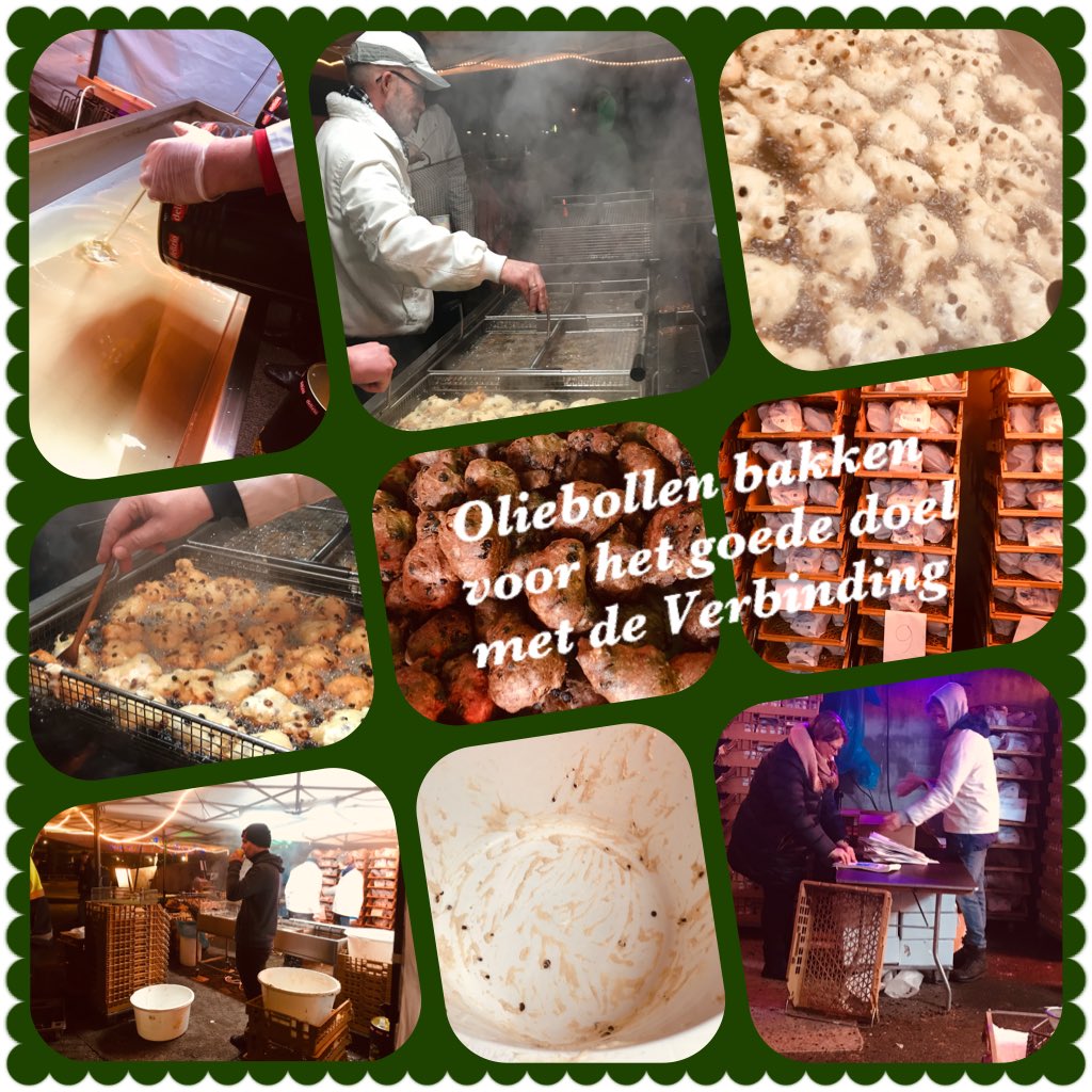 BiancaVerweij's tweet photo. Oliebollen bakken voor het goede doel https://t.co/uAbRVD7PLy @IJMnl met #DeVerbinding Vanaf nu te koop naast de @JumboSupermarkt aan de Larenseweg #Hilversum #StopMensenhandel https://t.co/GSOQbxu3rk