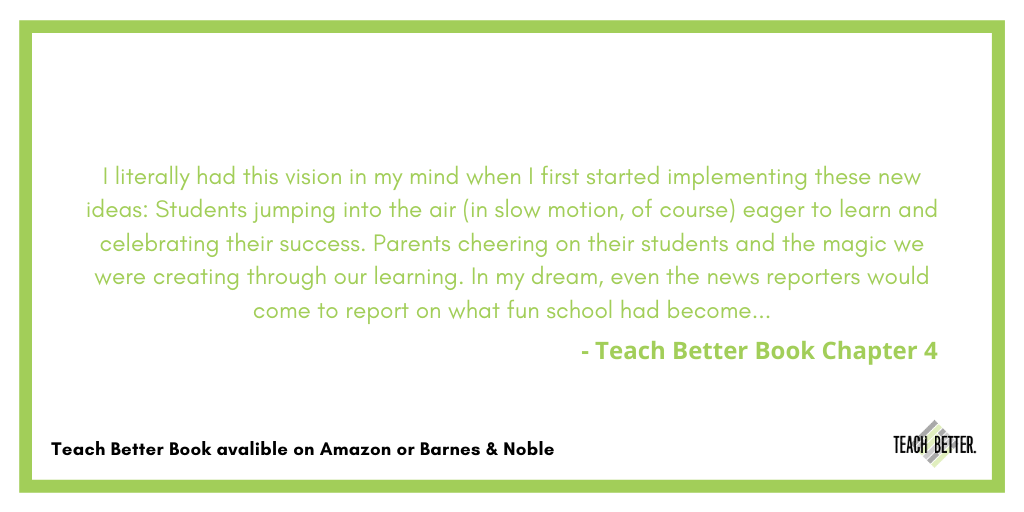 teachbetterteam's tweet photo. "I literally had this vision in my mind when I first started implementing these new
ideas: Students jumping into the air (in slow motion, of course) eager to learn..." - Teach Better Book Chapter 4 #TeachBetter #TeachBetterBookStudy https://t.co/vjgjLspaUy https://t.co/QRGQb3ariZ