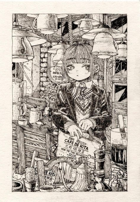 #線画愛好会 