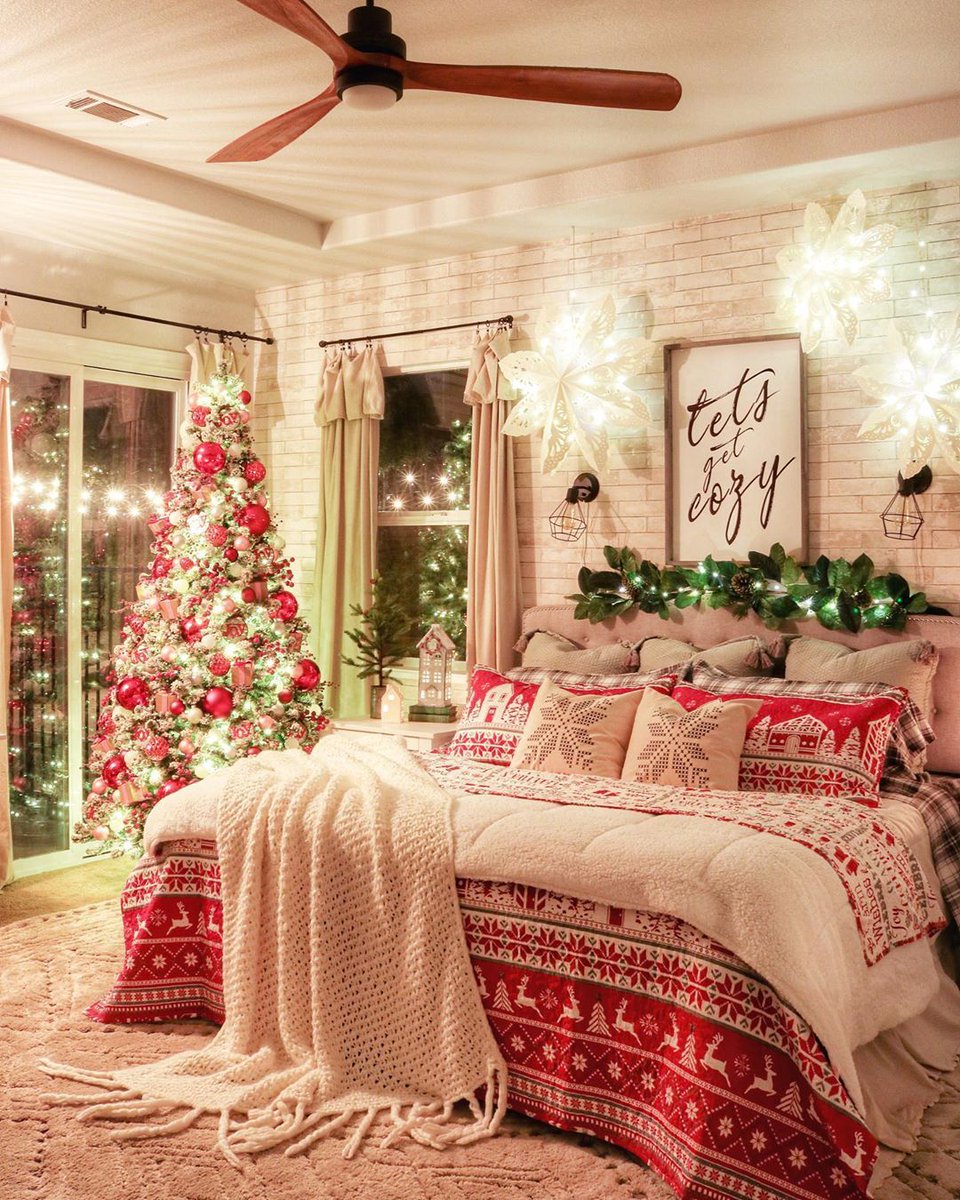New post (JESSICA ~I DREAM OF HOMEMAKING on Instagram: “It’s gettin’ cozy in here... ✨✨✨ . . . #cozychristmas #christmasbedroom #countrylivingmag #farmhousechristmas #bhghowiholiday…”) has been published on Happiest Quotes - happiestquotes.com/2019/12/31/jes…