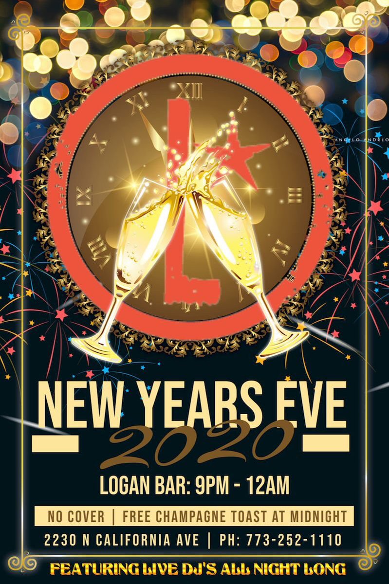 Loganbar's tweet photo. Have you locked in your #NYE plans yet? Ring in 2020 with the most chill, most fun, no stress New Year’s party in #Chicago! NO COVER. All the best party jams by DJ Wosolow from 9-1:30. Free Champagne toast at midnight and $25 bottles of bubbly starting at 9. 🍾🥂 #logansquare https://t.co/mgnjoItsjA