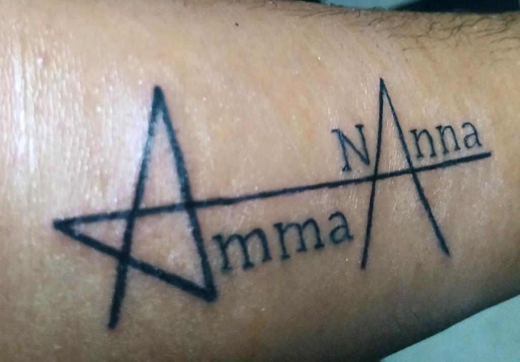 Amma Appa Tattoo For Waterproof Maa Paa Temporary Body Tattoo For Girls