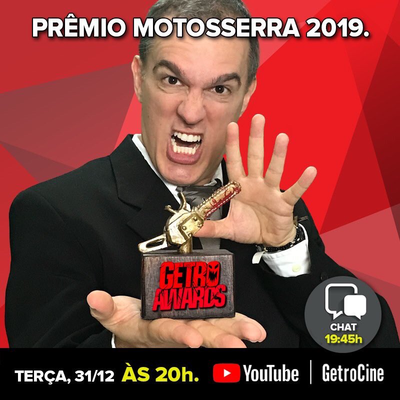 getrocombr's tweet photo. Vem aí o I GETRO AWARDS, a premiação terrorífica mais inusitada da internet! Amanhã às 20h, venha conhecer os vencedores do Troféu Motosserra! Chat com a galera a partir das 19:45h: https://t.co/y5gz9CeiyX #getrocombr https://t.co/1BdzlHMR8P