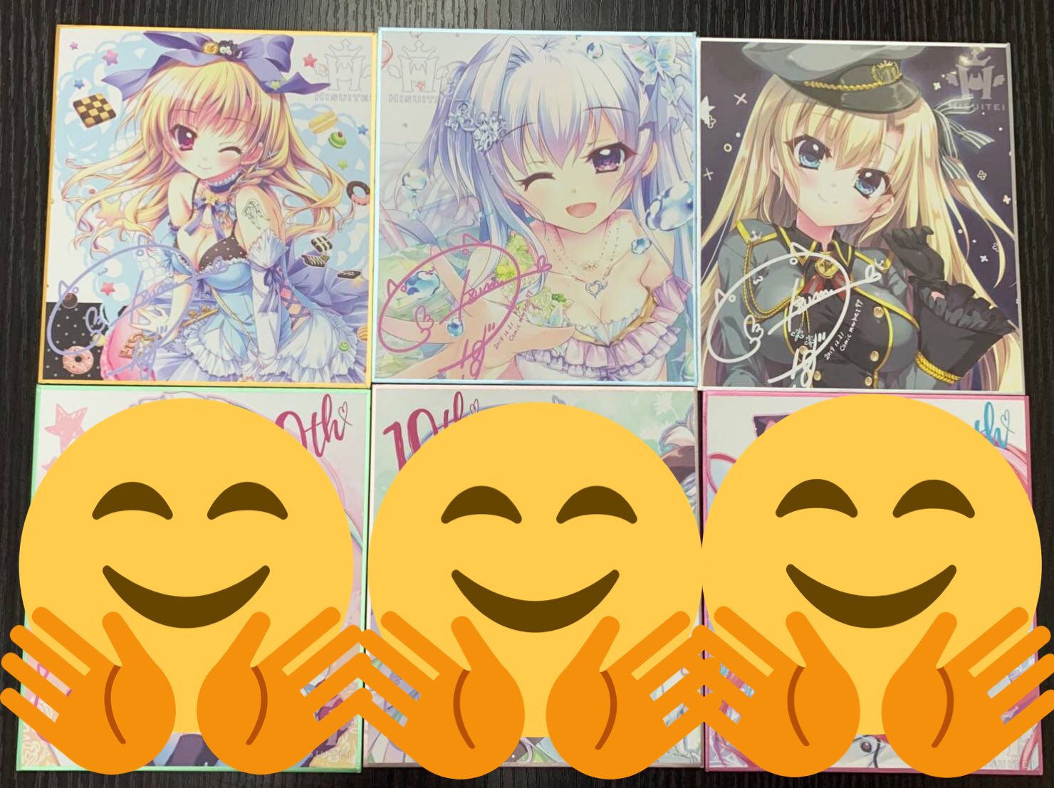 画像 紗凪 の色紙が目当てだったのですが当たりませんでした 翡翠亭の色紙トレードできる方いましたらお願いします 出 オリジナル色紙上の3枚のどれか求 乾紗凪 まとめダネ