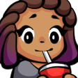emote of me sipping through a straw