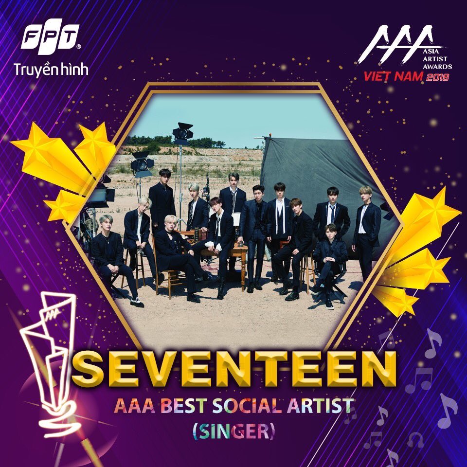 SmileFlowers417's tweet photo. Awards Recap:
#SEVENTEEN Won
π Best Icon
π Best Social Artist
π Album Of the Year (Daesang)
At Asia Artist Awards
@pledis_17 #SVT_2019 #2019_SVT_YEAR https://t.co/TL5ZwTpsjd