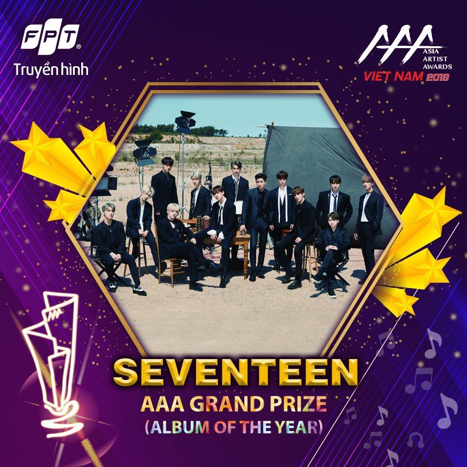 SmileFlowers417's tweet photo. Awards Recap:
#SEVENTEEN Won
π Best Icon
π Best Social Artist
π Album Of the Year (Daesang)
At Asia Artist Awards
@pledis_17 #SVT_2019 #2019_SVT_YEAR https://t.co/TL5ZwTpsjd