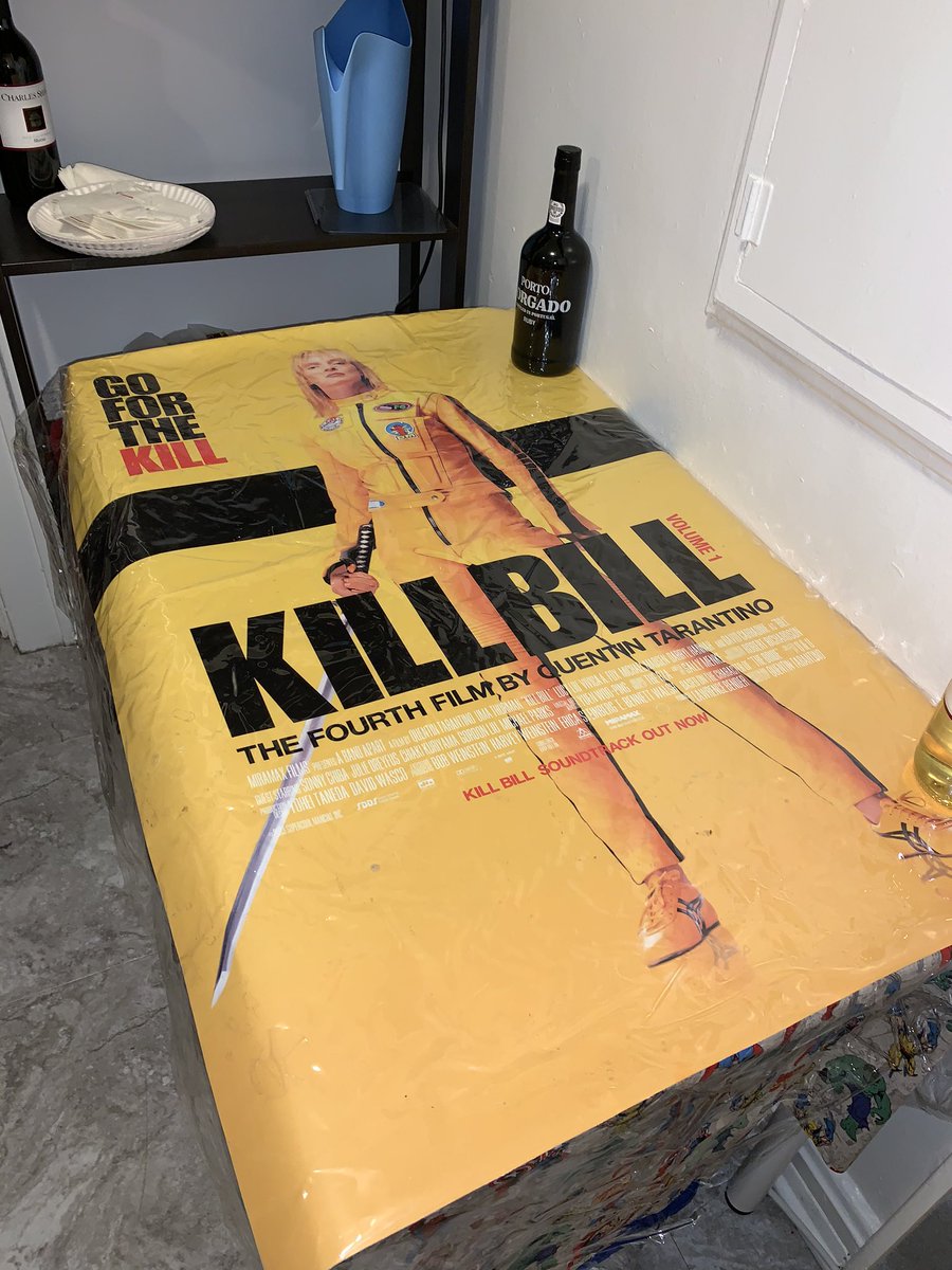 ErikSWayne's tweet image. My “ Kill Bill” dinner table..love Tarantino movies!! Hope we see Volume 3 someday
