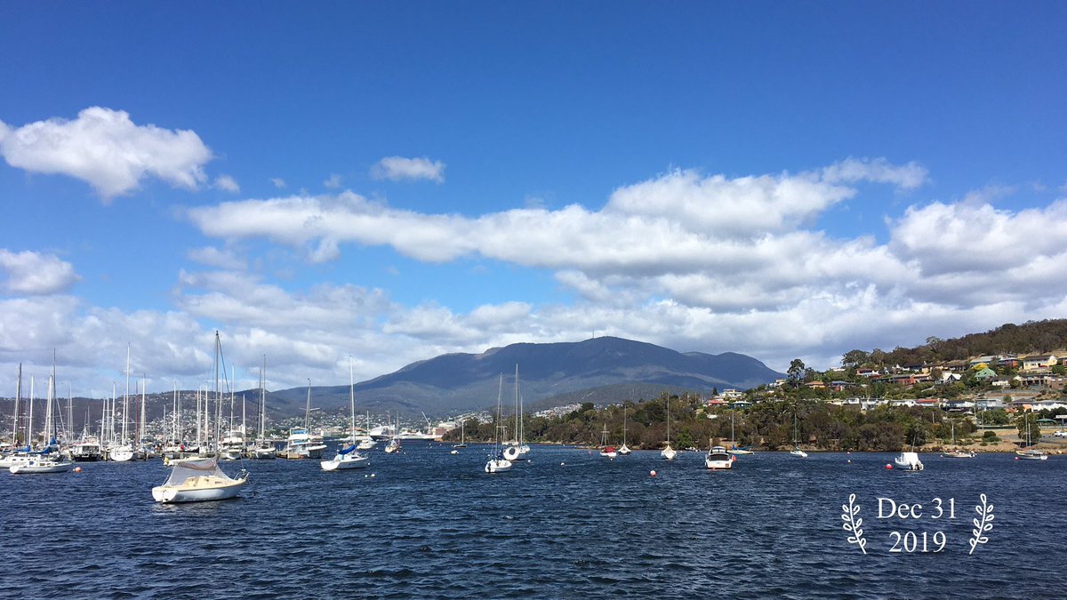 ShiyinSha's tweet photo. G'day Hobart. December 31, 2019. No more updates after this month.
Happy New Year!
#GOODDAY #Hobart #Tasmania https://t.co/12FNkMHrRW
