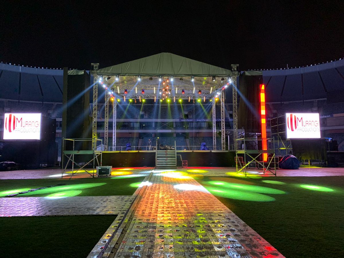 MsKhalima's tweet photo. Stage is up, and waiting for amasosha. #2020YearOfInvestmentAndGrowth #AllDoneByProphetUzwiLezwe https://t.co/KNZrA6pMKG