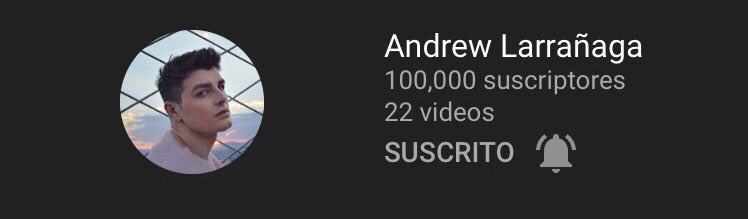 TeamAndrew_'s tweet photo. YA SON 100,000 SUSCRIPTORES 
¡FELICIDADES! 😭👏🏻 
Es el comienzo de todo lo que te espera #Andrew100K https://t.co/TwtKCbd9xr