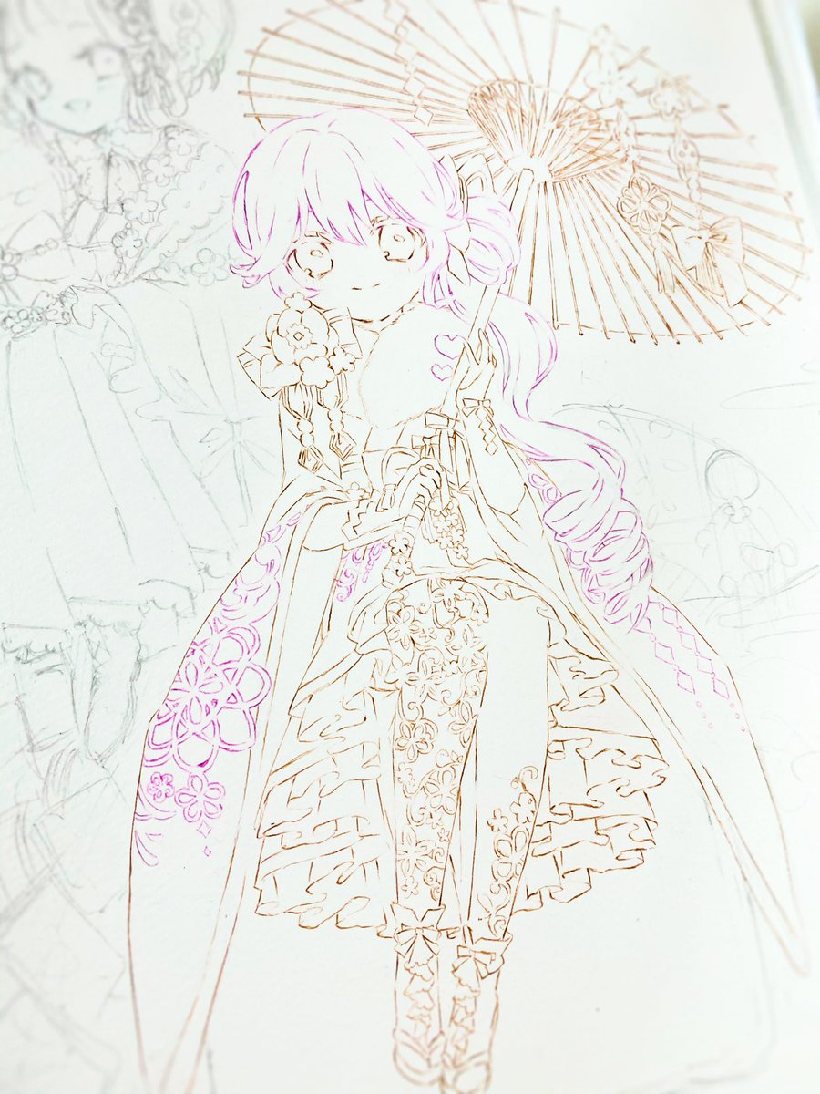 1年前と比べて少し可愛く描けるようになったかな? 