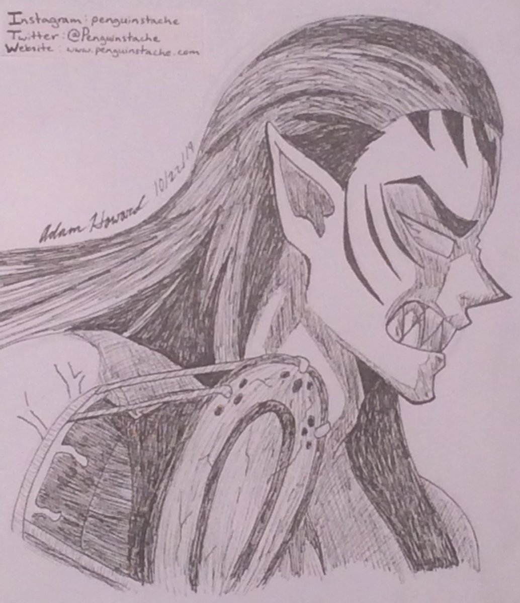 Penguinstache's tweet photo. Kyogai (Tsuzumi no oni/Drum Demon)
.
.
.
.
.
.
.
.
.
.
#kimetsunoyaiba #demonslayer #kyogai #twelvedemonmoons #lowermoonsix #demon #drumdemon #koyoharugotouge #anime #manga #shonen #shonenmanga #inktober #inktober2019 #ink https://t.co/CWN8Tr7iSk