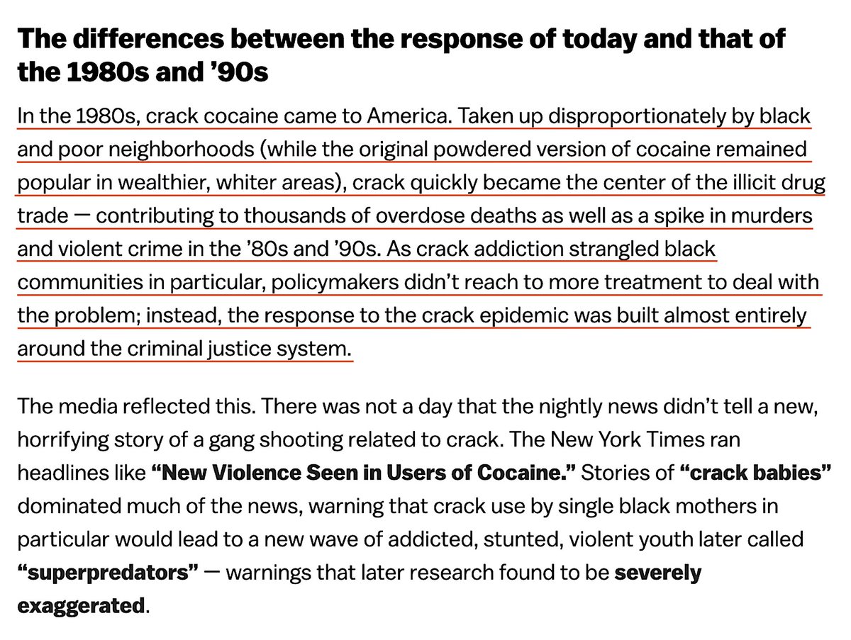 The U.S. Could Have Used Previous Drug Crises To Prepare For The Current One. But It Didn’t.Makes You Wonder, Right?This Is An In-Depth Article Worth A Read, But Don't Trust Everything, It's Vox.By German Lopez, Vox, October 5, 2017 https://www.vox.com/identities/2017/10/2/16328342/opioid-epidemic-racism-addiction