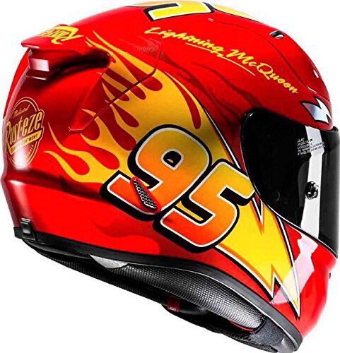 Accela バイク記事紹介 Hjc のディズニー ピクサー公式ヘルメット 映画 カーズ シリーズに登場するキャラクター ライトニング マックィーン をイメージ マックィーンらしいヒートなデザインで カッコイイ T Co Mymoqno7x0